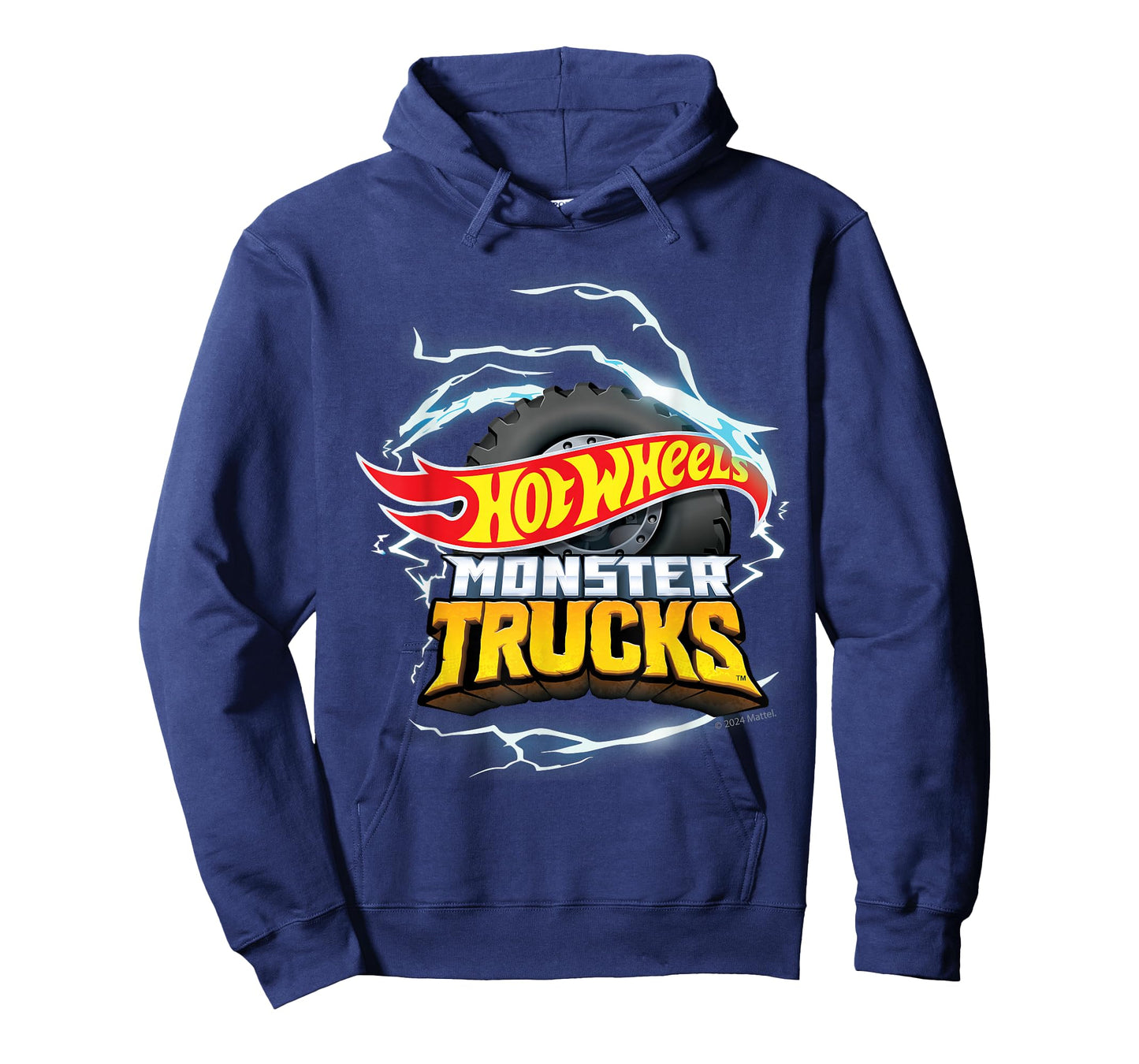Hot Wheels - Monster Trucks Lightning Wheel Logo T-Shirt
