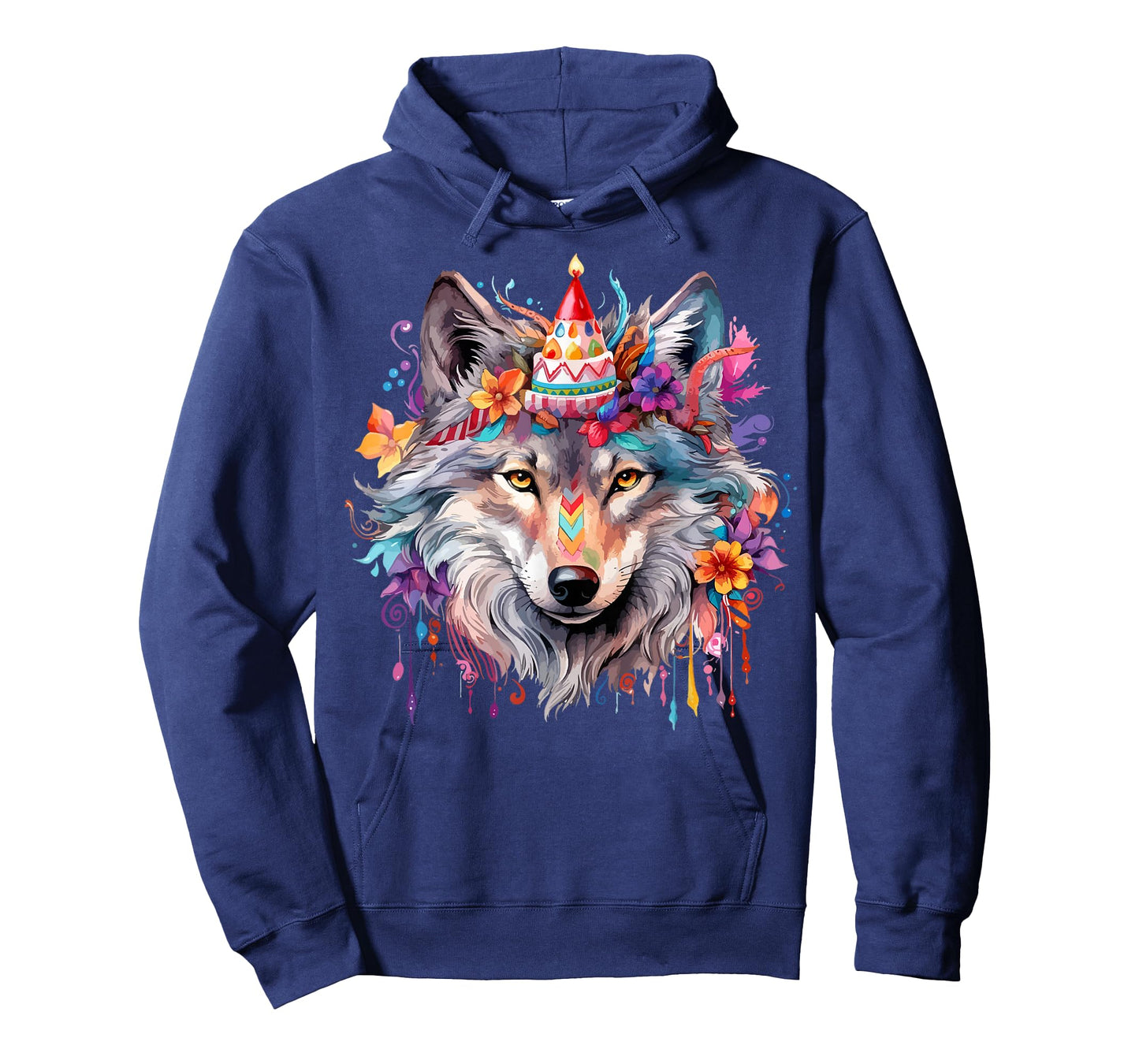 Birthday Wolf Portrait Party Wolves Lover Cute Girls Themed T-Shirt