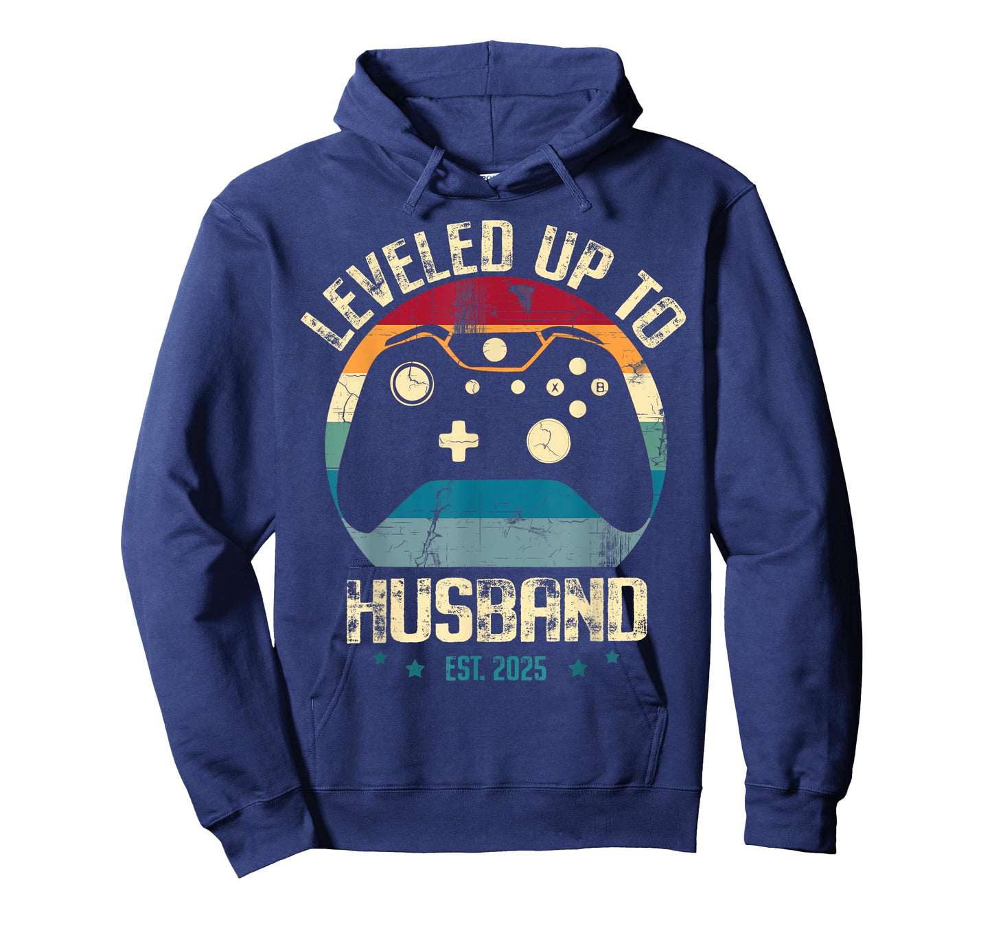 Leveled Up To Husband est 2025 Newly Married Gamer Bachelor T-Shirt