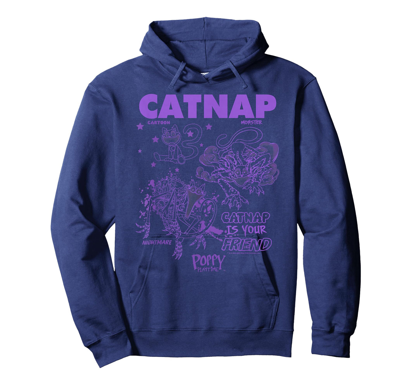 Poppy Playtime Catnap Is Your Friend Cartoon Monster Poster T-Shirt