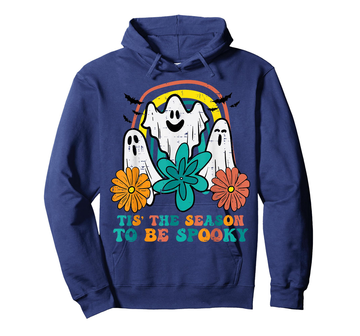 Ghosts Tis The Season To Be Spooky Retro Halloween Women T-Shirt