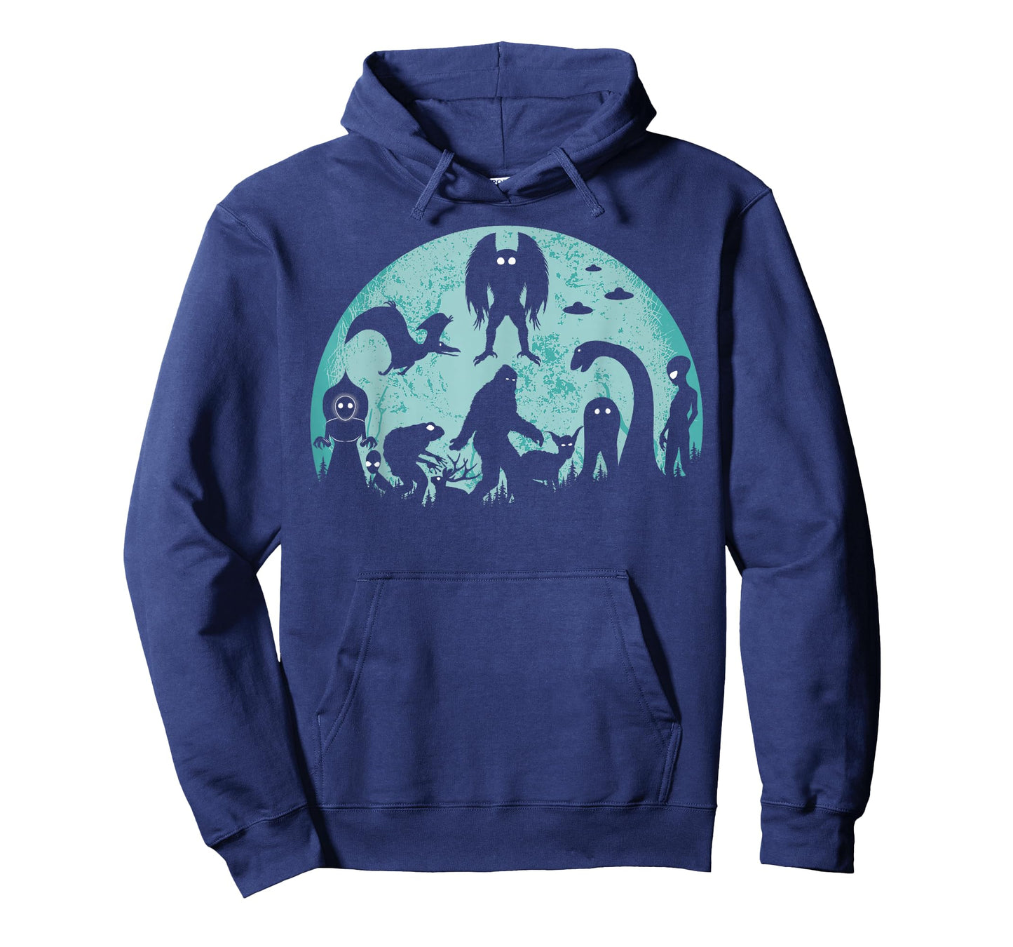 Bigfoot Loch Ness Monster Mothman And Aliens Funny Cryptid T-Shirt