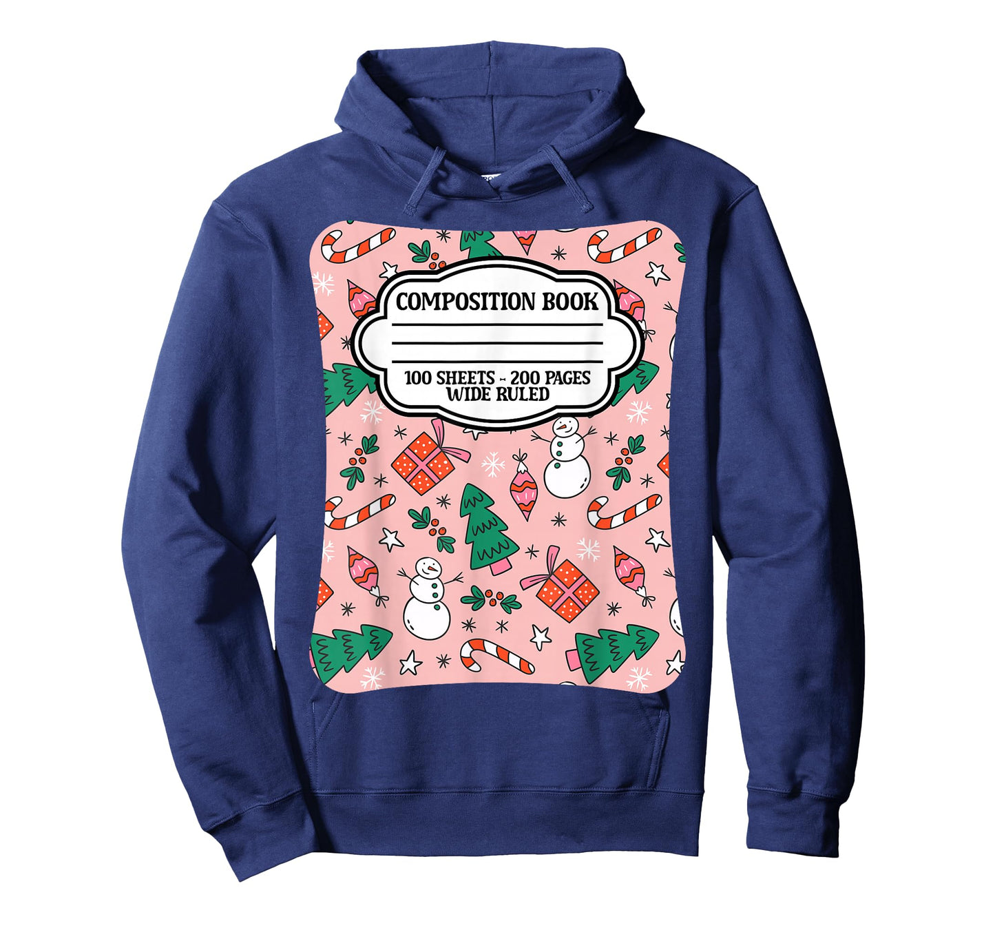 Christmas Composition Notebook Teachers Students Matching T-Shirt