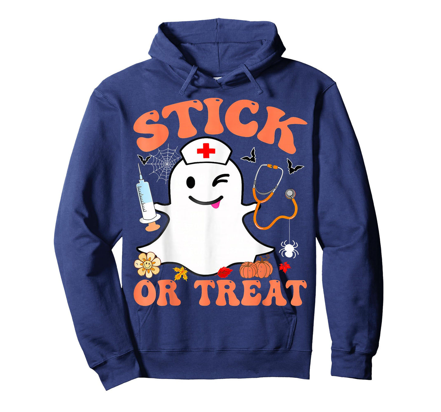 Stick or Treat Nurse Funny Halloween Costume T-Shirt
