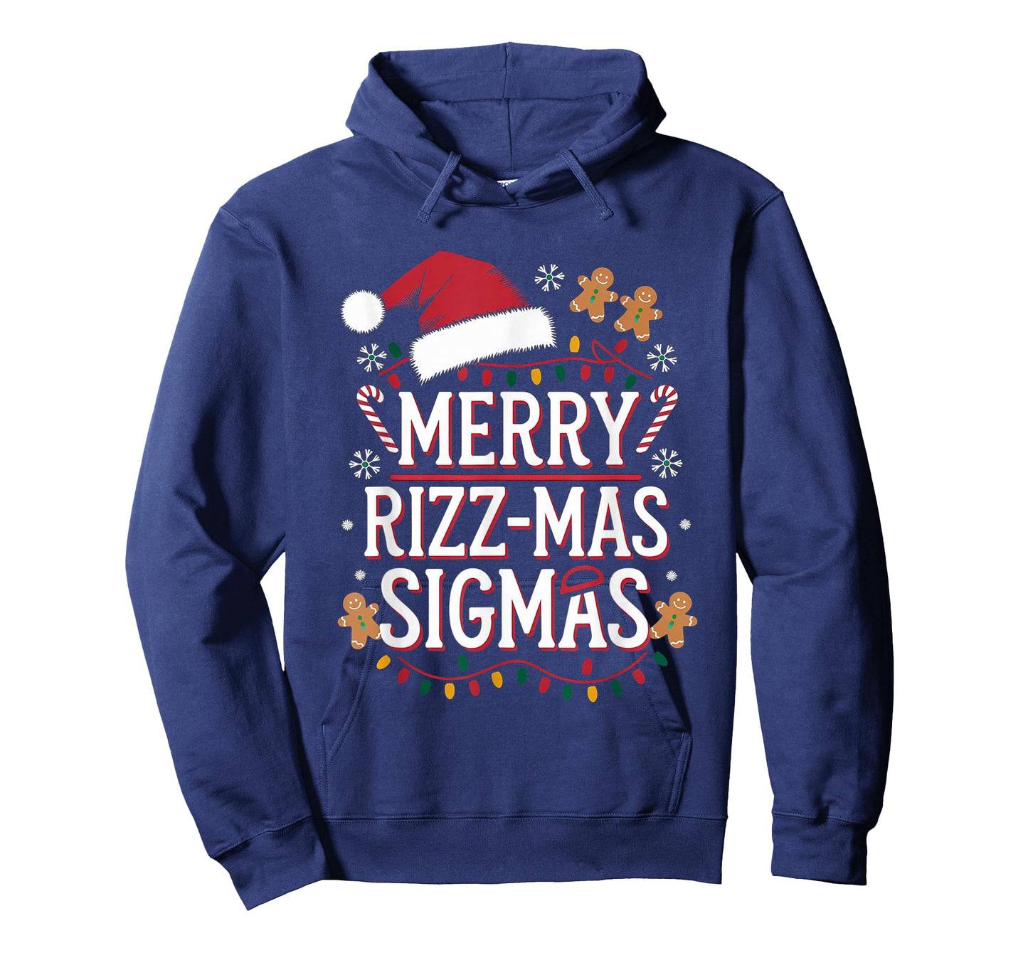 Merry Rizz Mas Sigmas Funny Gen Alpha Christmas Cool Santa T-Shirt