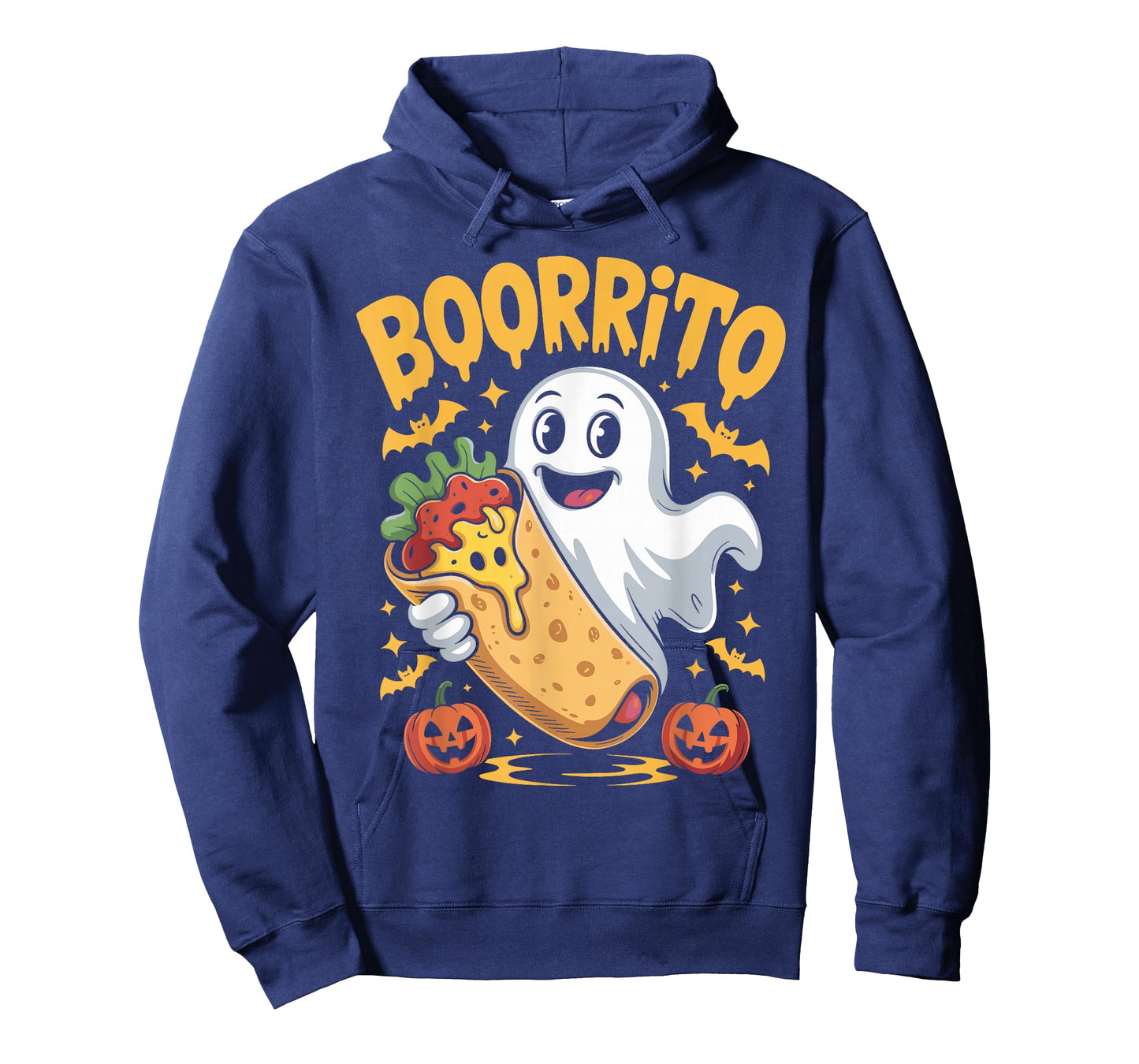 Boorrito Funny Boo Spooky Ghost Burrito Halloween Costume T-Shirt