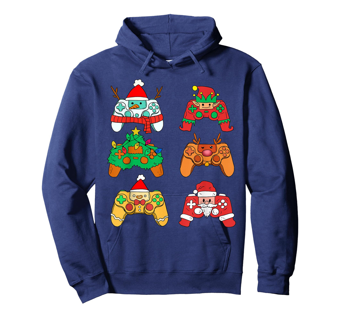 Christmas Santa Elf Gaming Controllers Gamer Xmas Boys Kids T-Shirt
