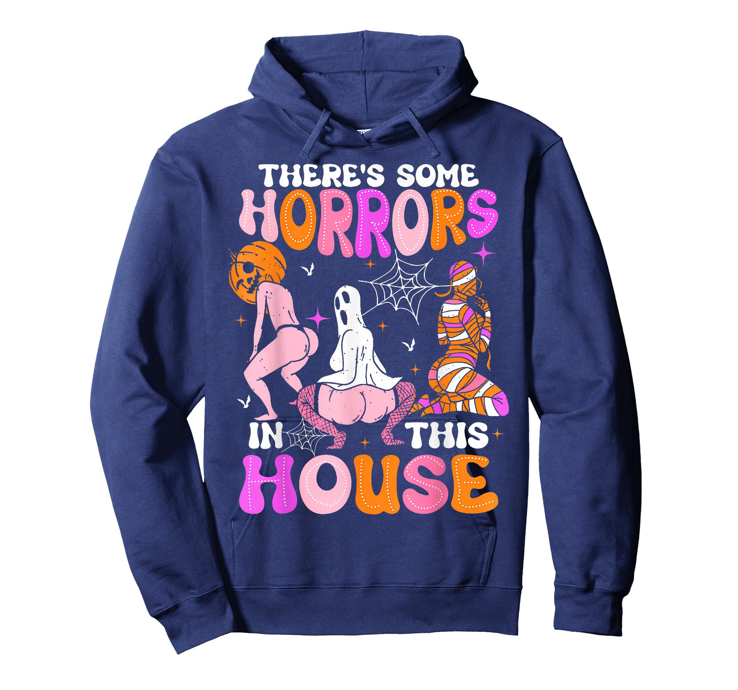 There's Some Horrors In This House Funny Horror Characters T-Shirt