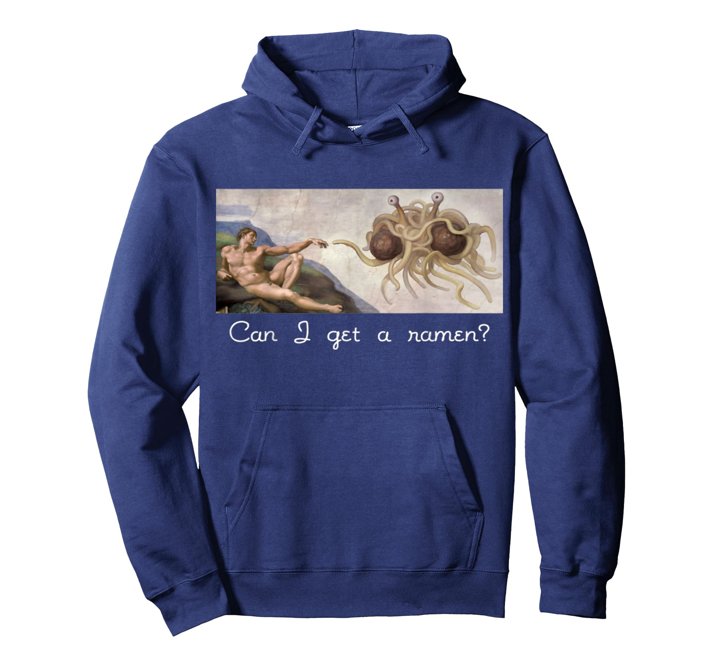 Funny Sarcastic Can I get a ramen? Flying Spaghetti Monster T-Shirt