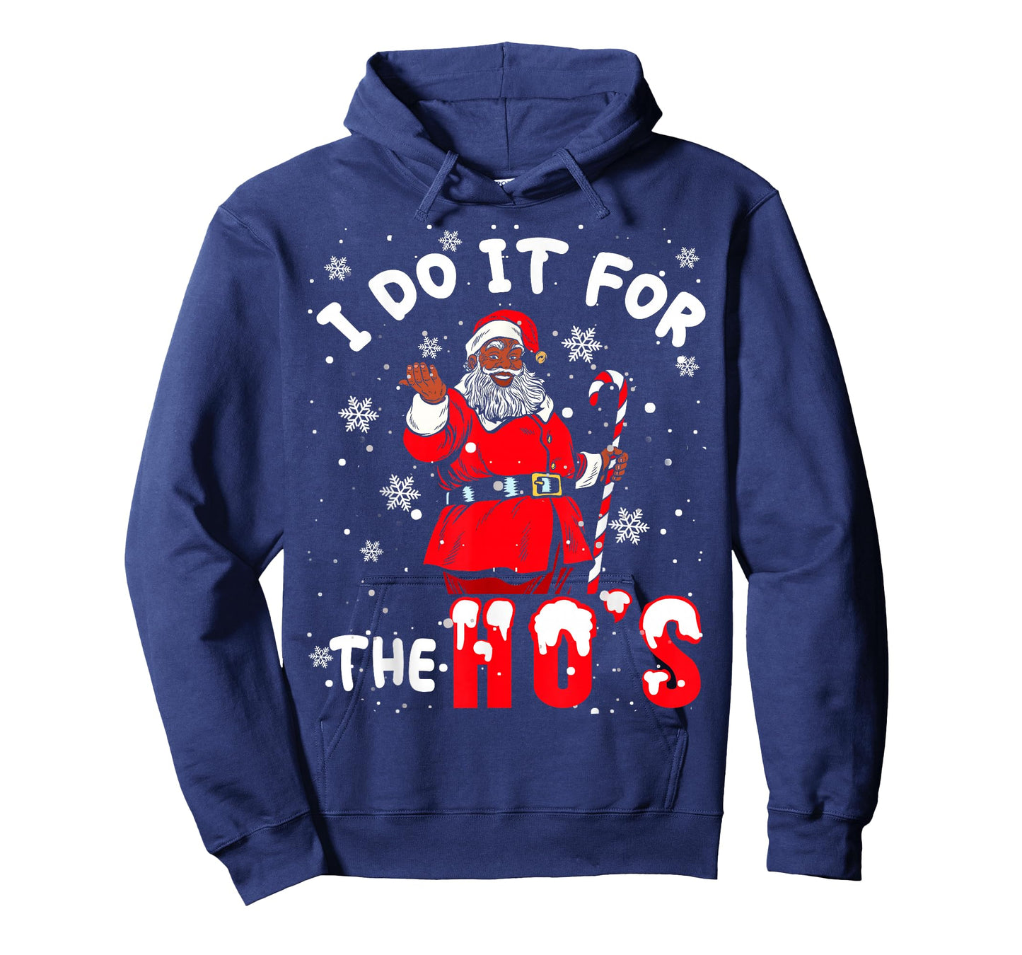 I Do It for The Hos Christmas African American Afro Santa T-Shirt