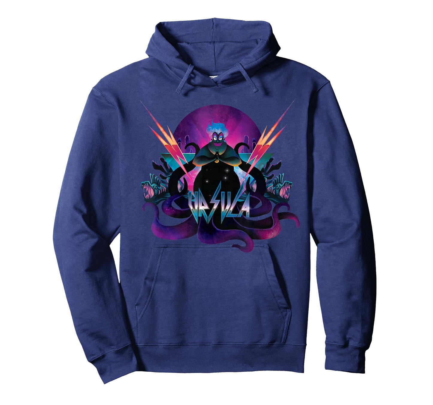 Disney Villains Ursula 90s Rock Band Neon T-Shirt