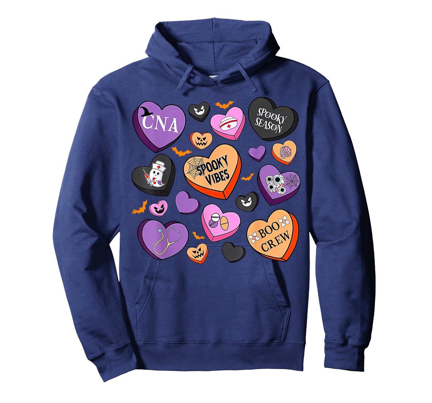 Halloween CNA Nurse Hearts Candy Certified Nursing Assistant T-Shirt
