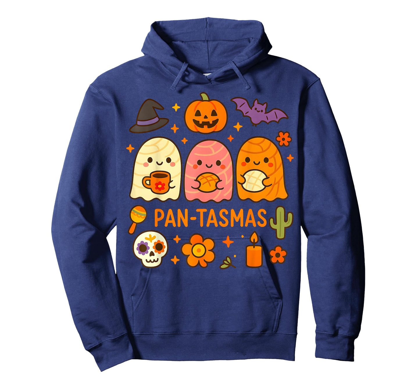 Pantasmas Cute Ghost Spooky Mexican Halloween for Women Men T-Shirt