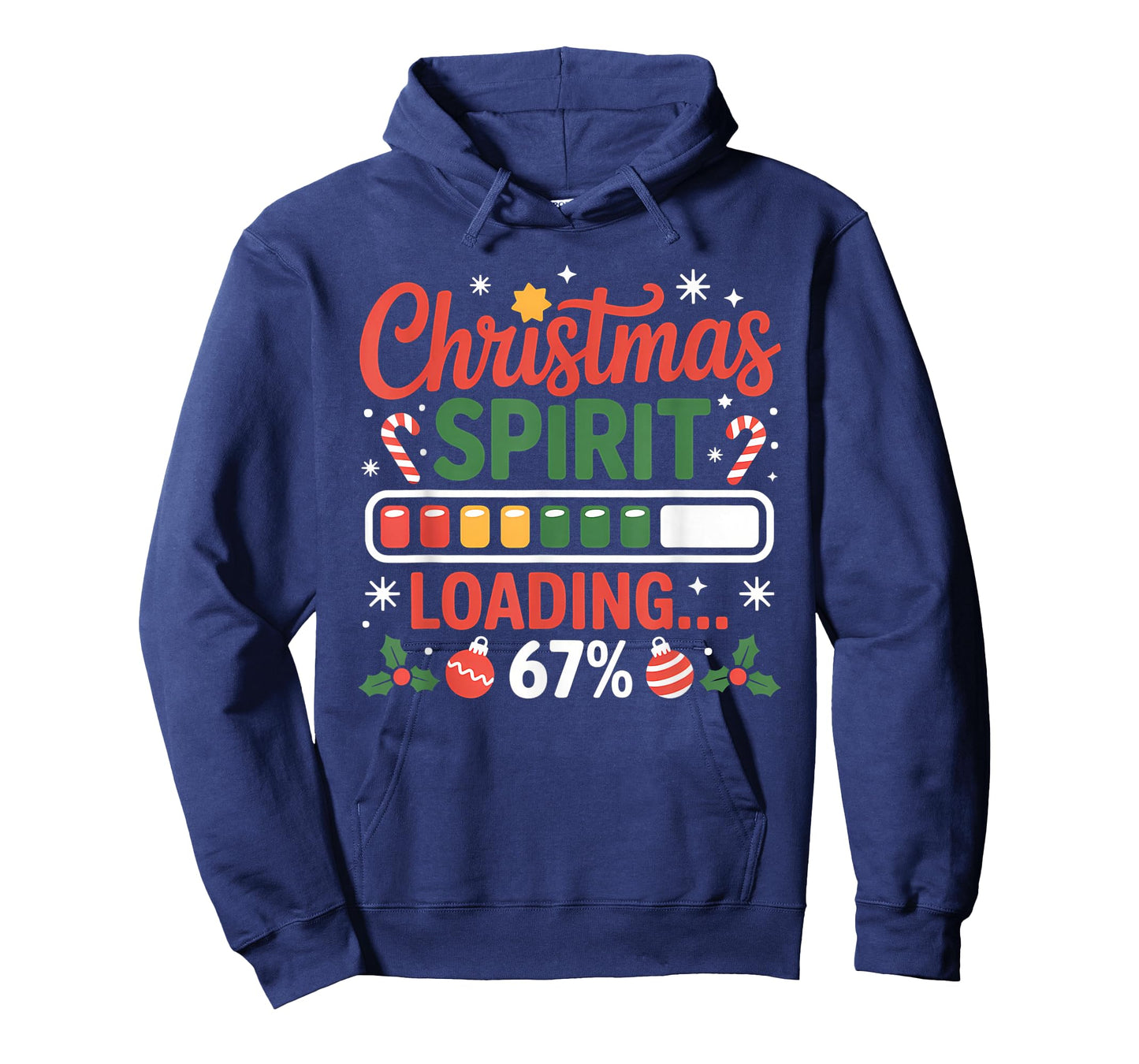 67 Meme Christmas Spirit Loading 67% Six Seven for Kids T-Shirt