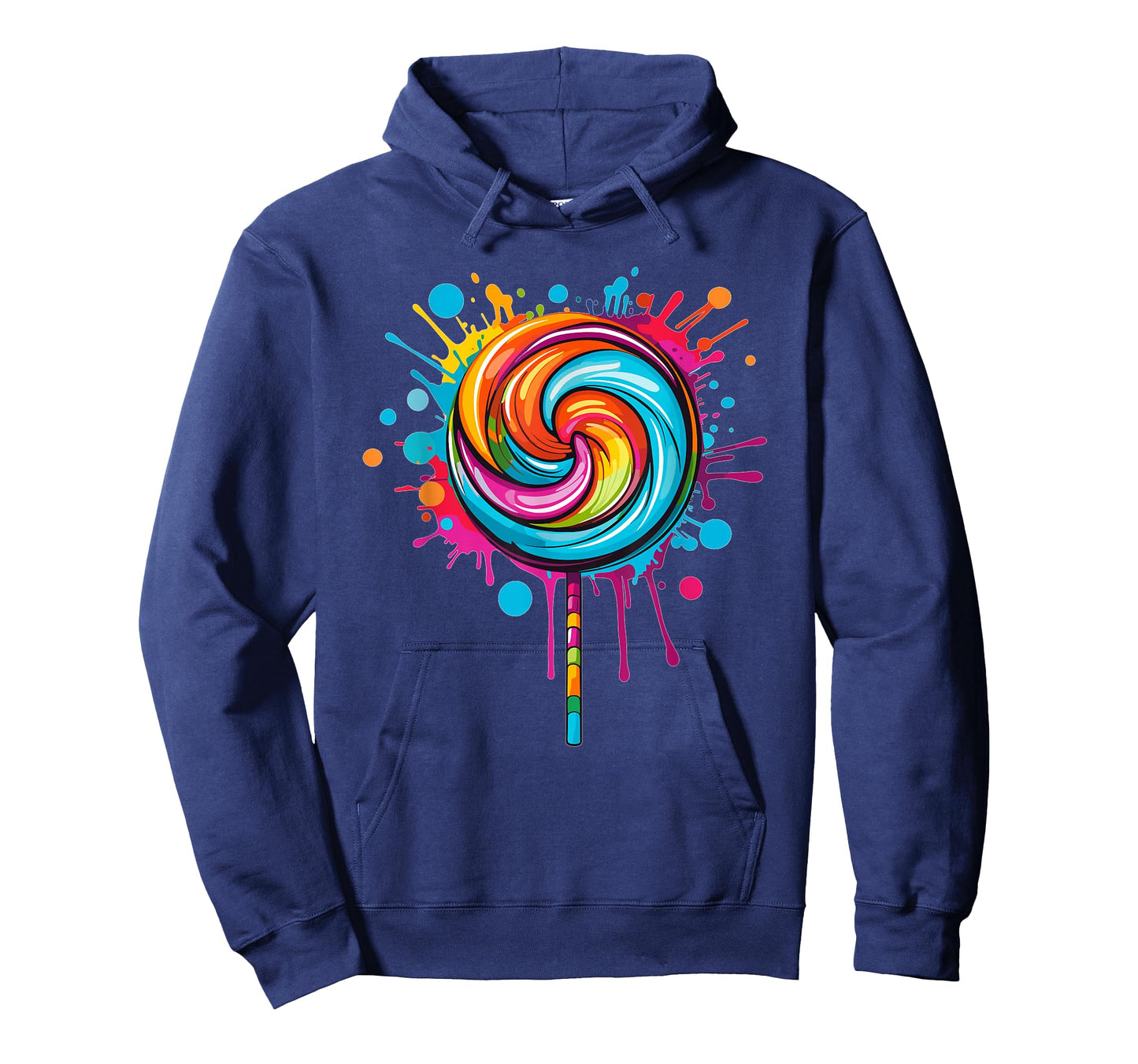 Vibrant Lollipop Swirl Colour Explosion T-Shirt