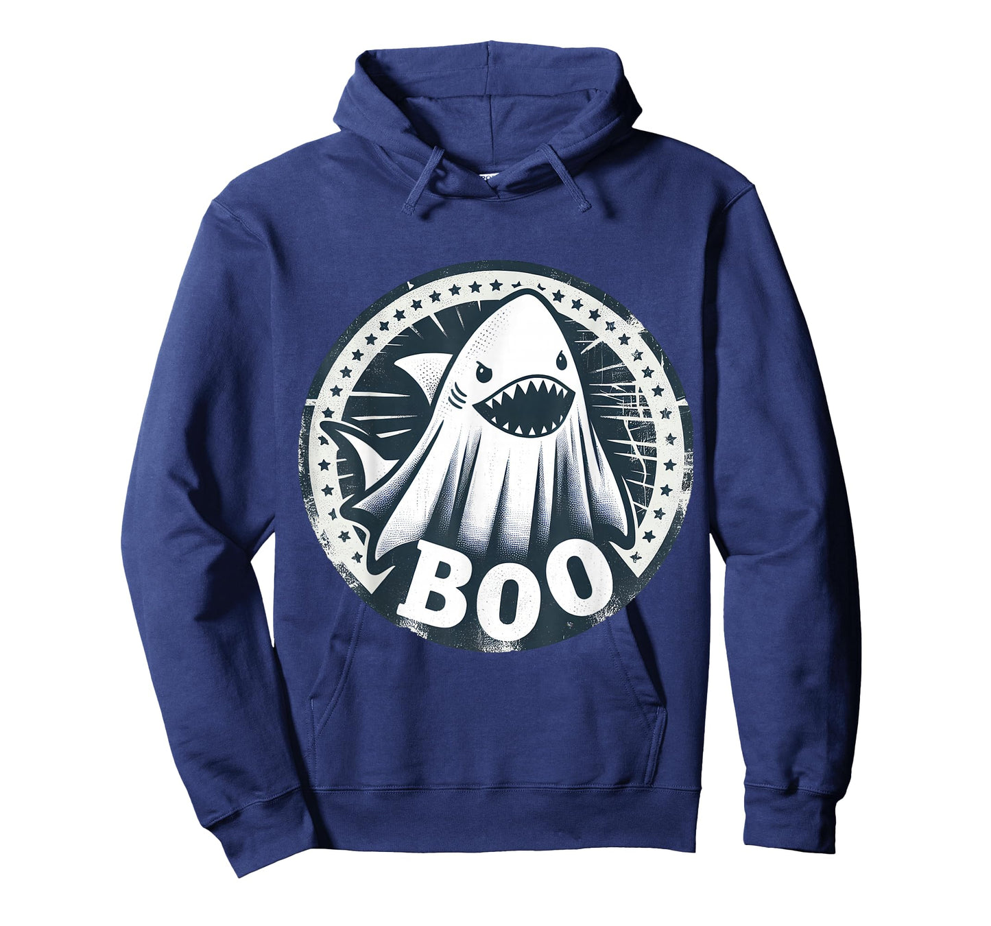 Boo Ghost Shark Funny Halloween Costume T-Shirt