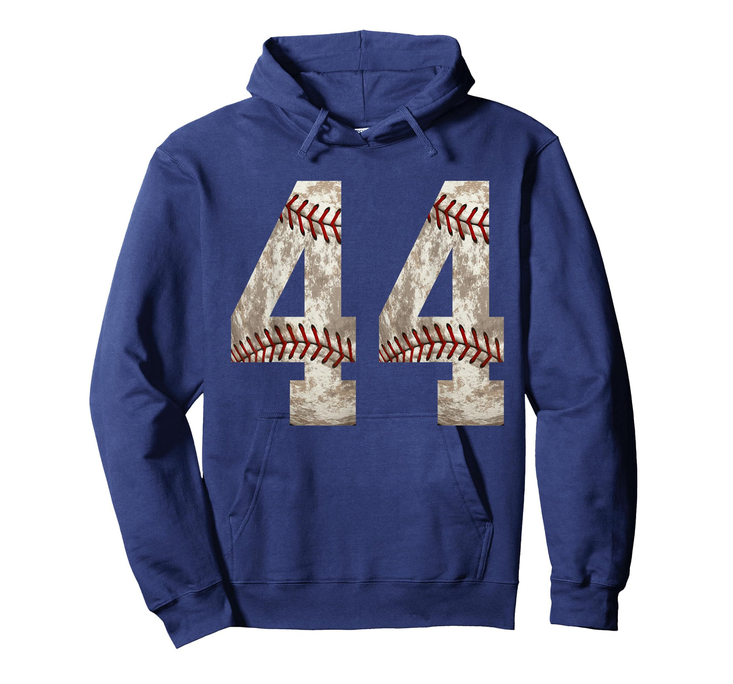 Baseball Jersey Number 44 Outfit Distressed Ball Design T-Shirt