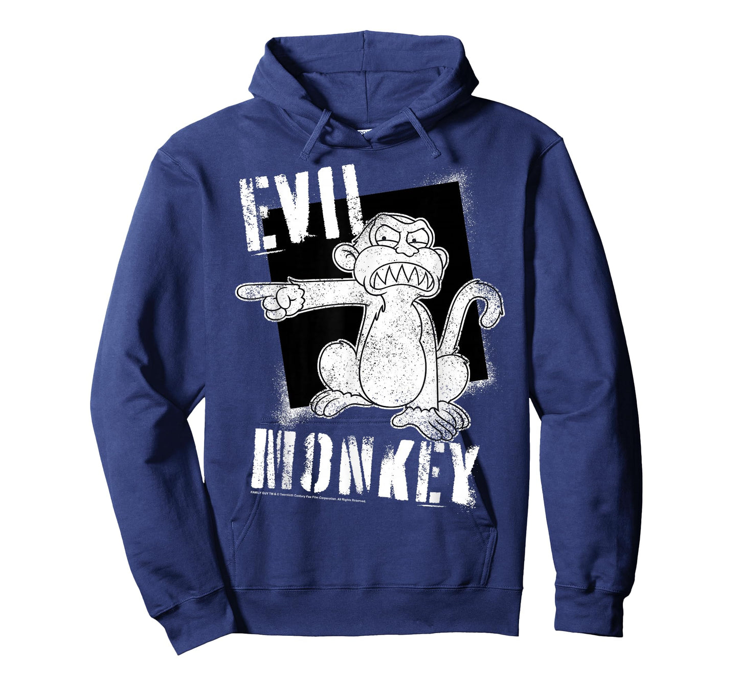 Family Guy Evil Monkey Angry Distressed Big Chest Poster T-Shirt