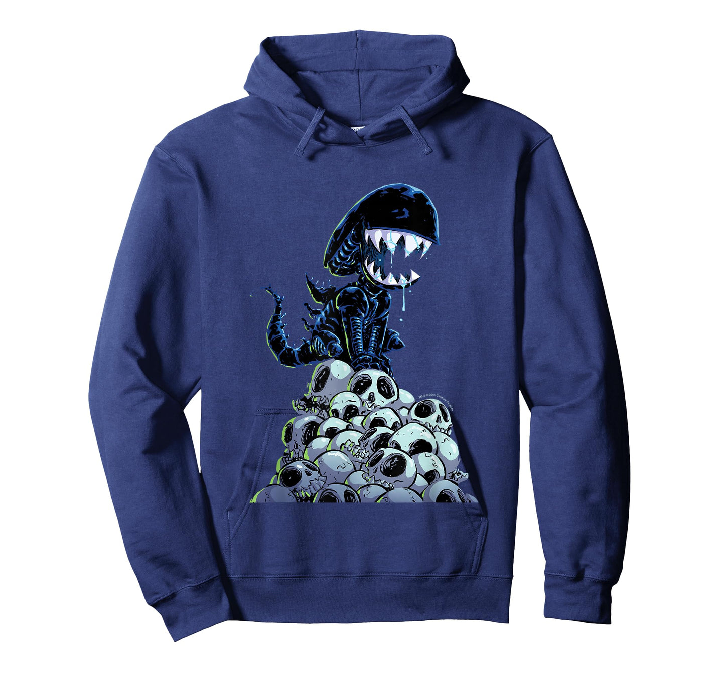 Aliens Xenomorph In Skull Mountain Big Chest Chibi Poster T-Shirt