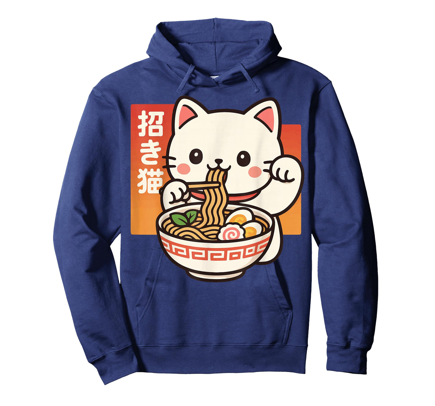 Anime Cat Eating Ramen Retro Kawaii Ramen Cat T-Shirt