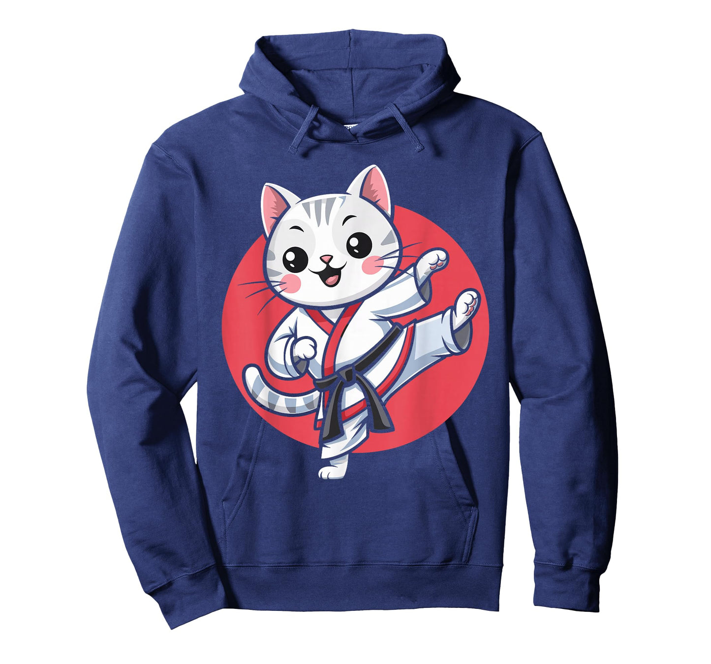Japanese Cat Karate Kawaii jiu Jitsu Women Girls Kids T-Shirt