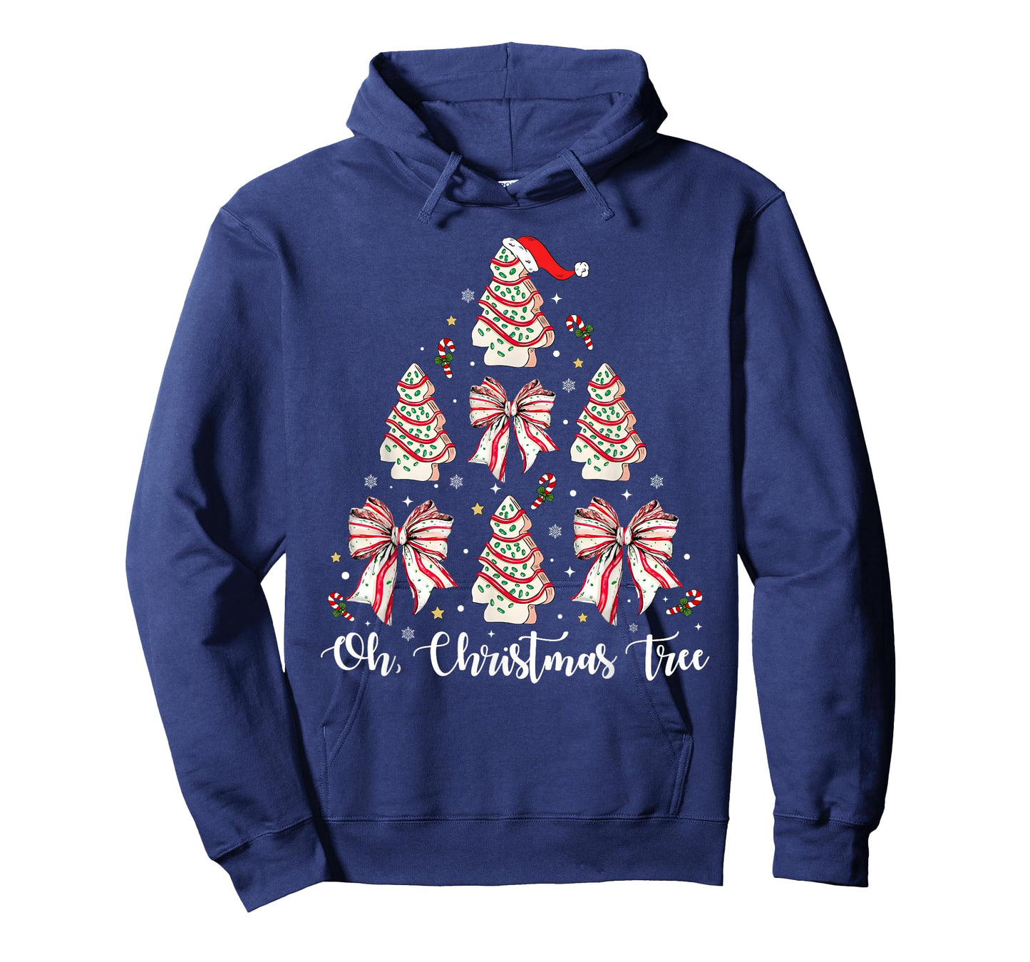 Oh Christmas Tree Cakes Debbie Becky Jen Cake Lovers Xmas T-Shirt