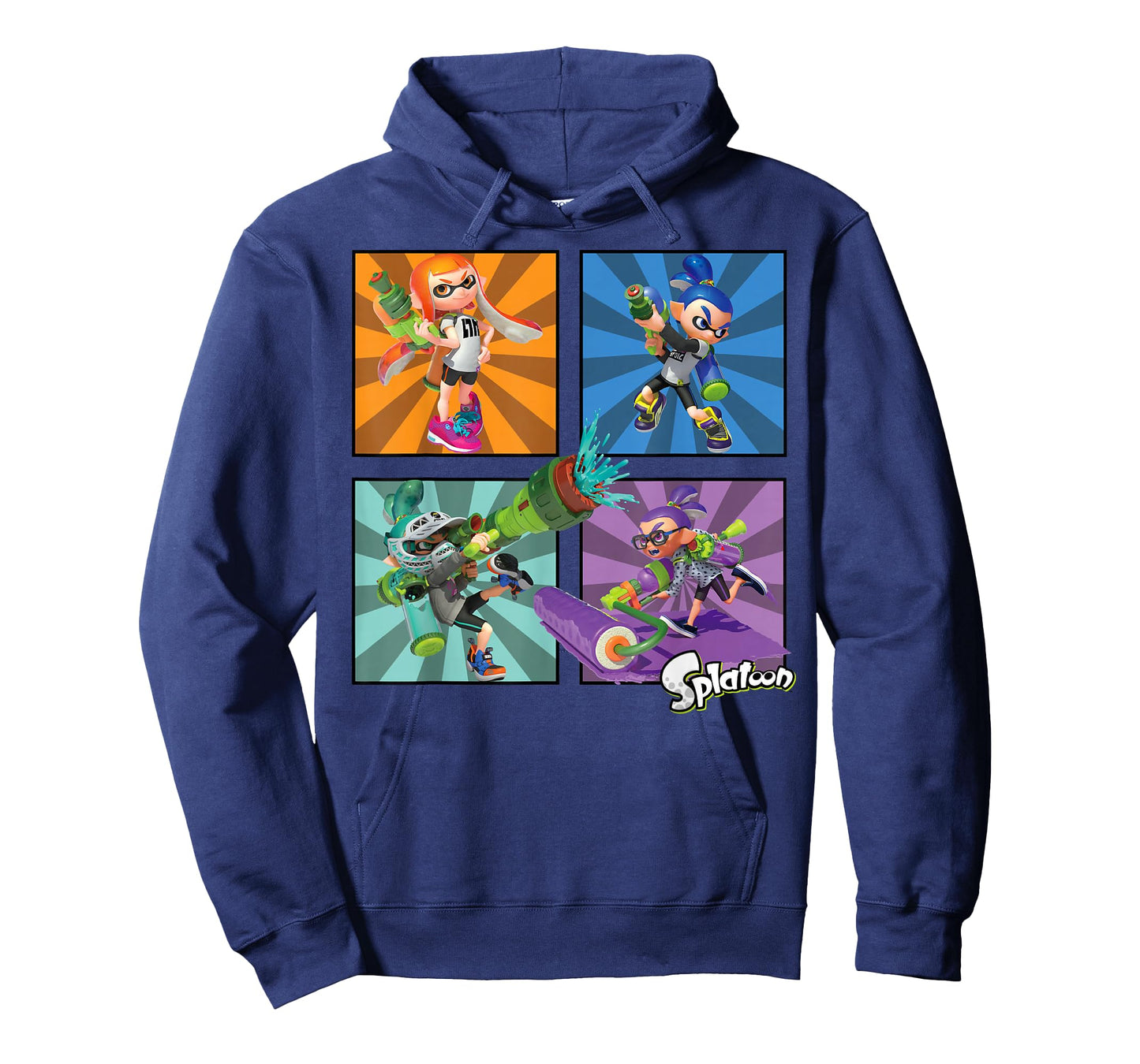 Splatoon Four Character Box Up T-Shirt