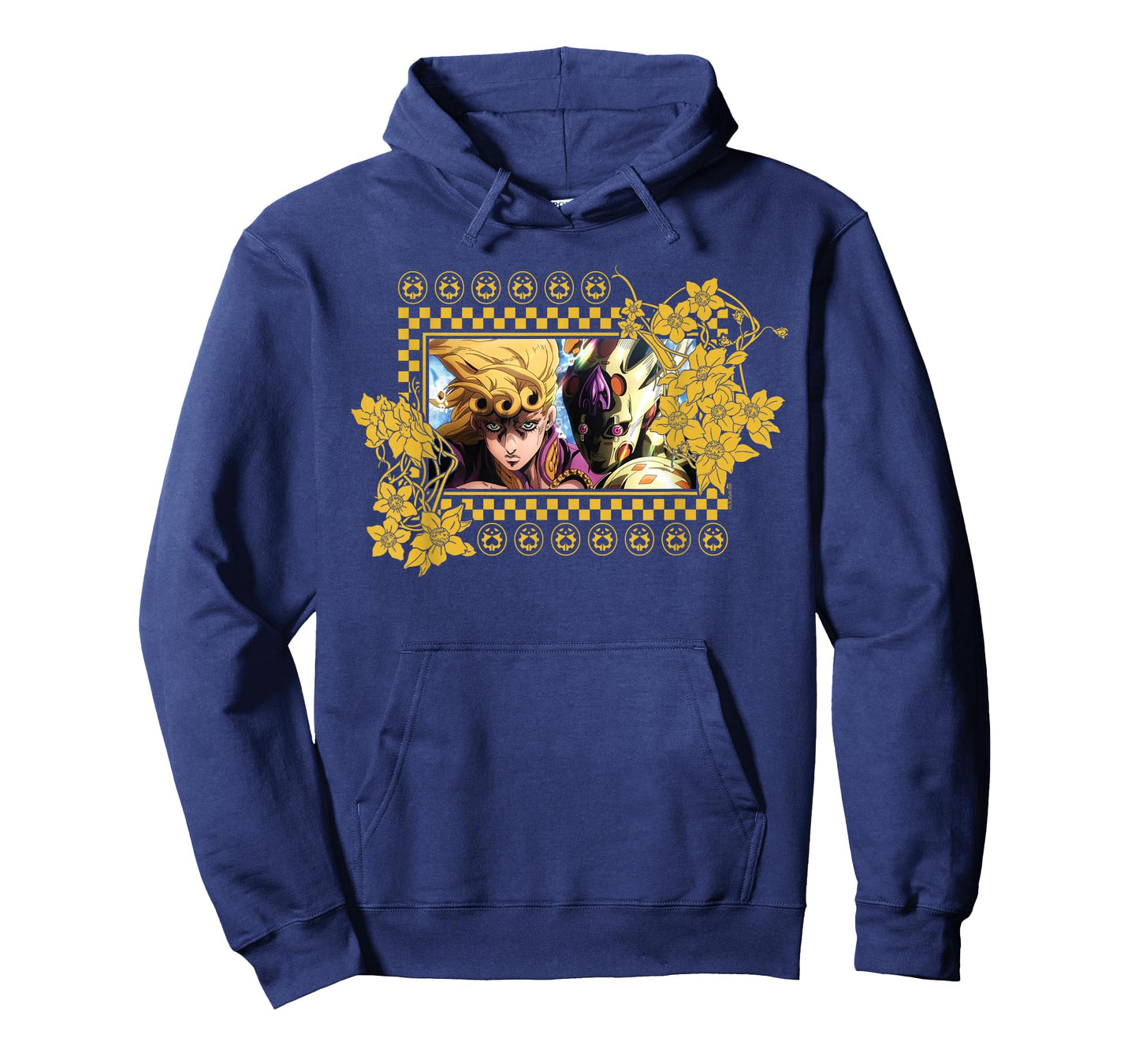 JoJo's Bizarre Adventure Giorno Ornate Gold Leaf Frame Anime T-Shirt