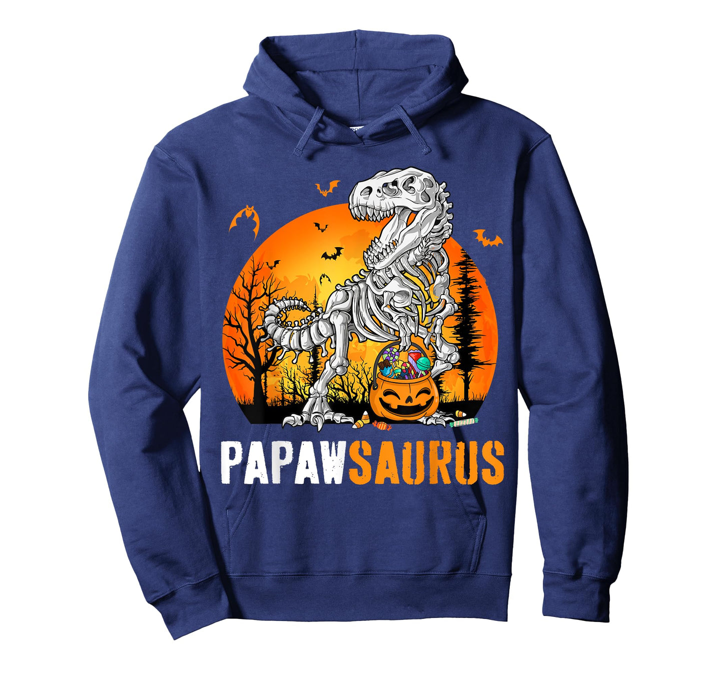 Papawsaurus Dinosaur Skeleton Halloween Papaw Saurus T-Shirt
