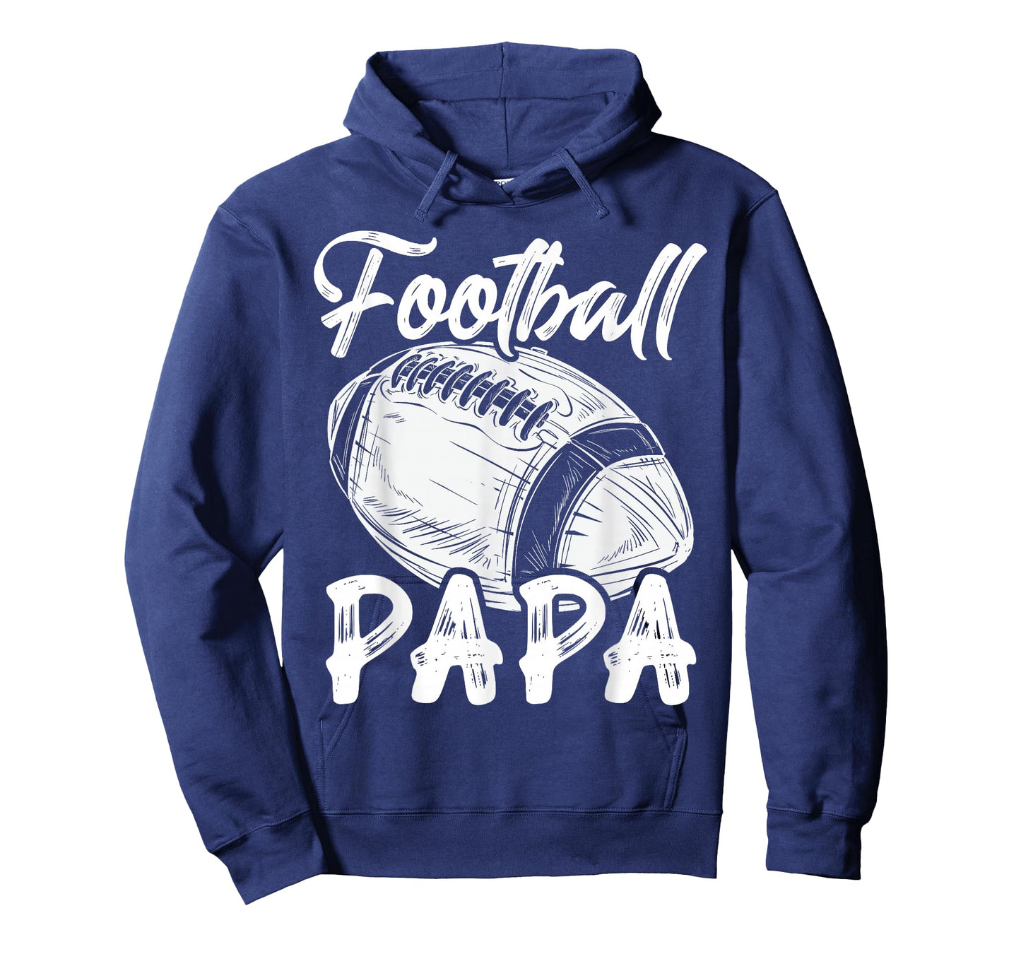 Football Papa For Men Family Matching Players Fathers Day T-Shirt