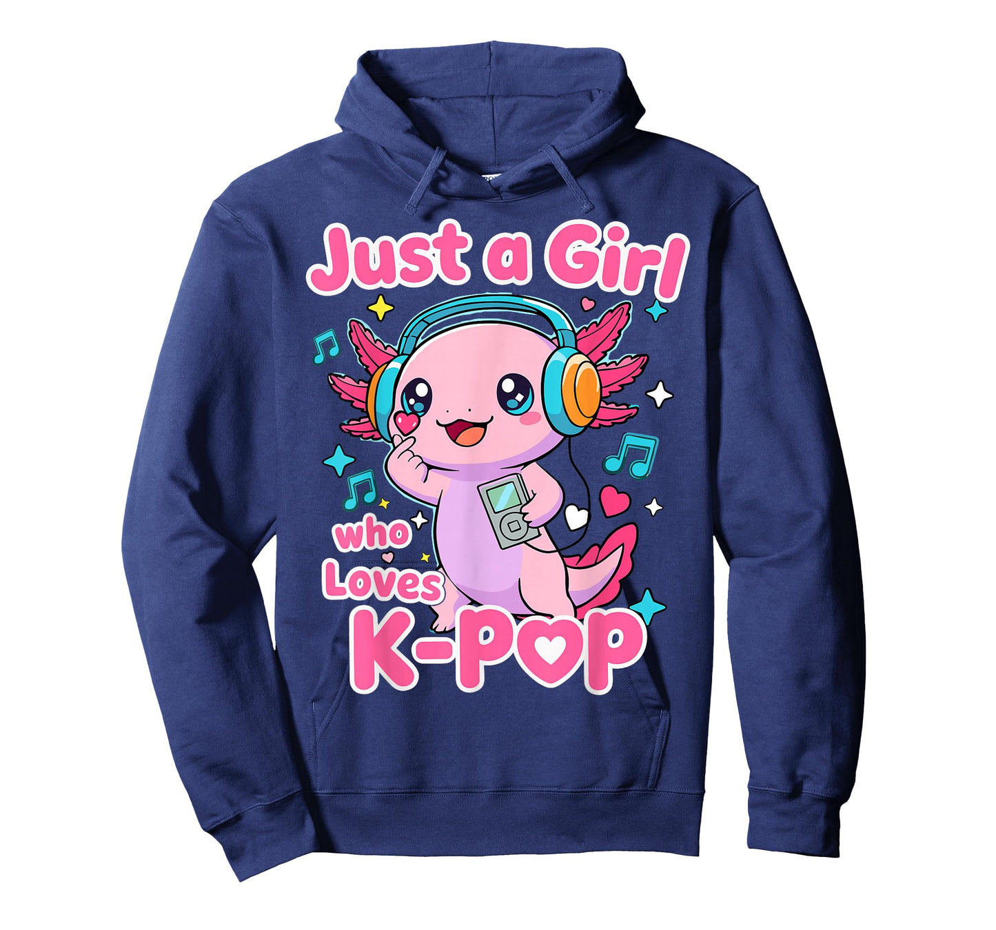 Just A Girl Who Loves K-Pop Cute Axolotl T-Shirt