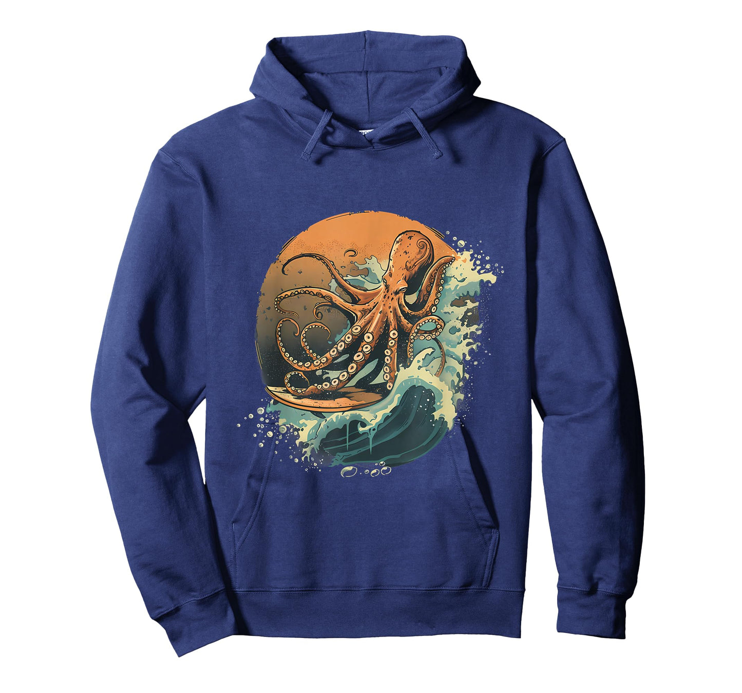 Cthulhu Ocean Sea Animal Octopus Lover Surfing Sea Monster T-Shirt