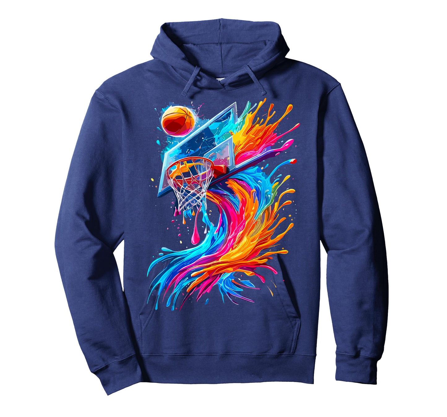 Colorful Basketball Hoop Splash T-Shirt
