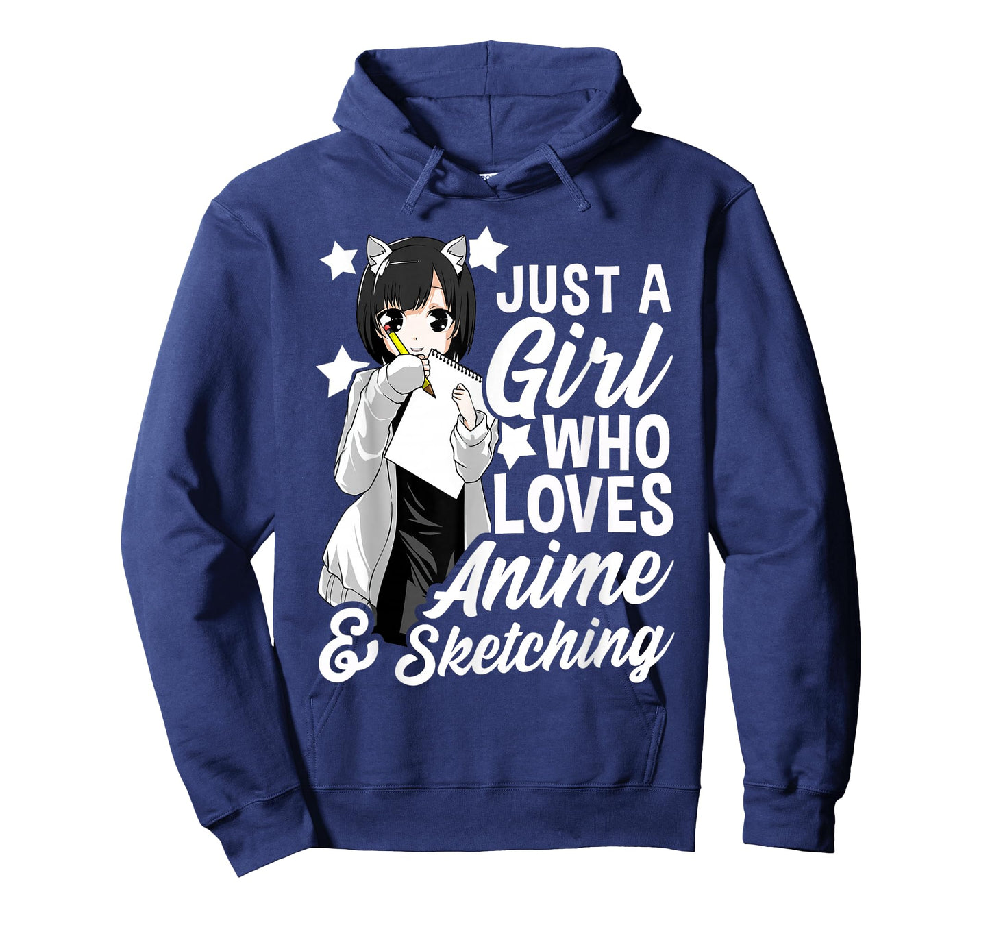 Just A Girl Who Loves Anime and Sketching Drawing T-Shirt