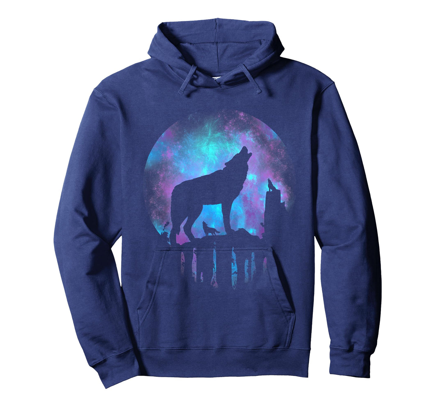 Wolf Galaxy Moon T-Shirt