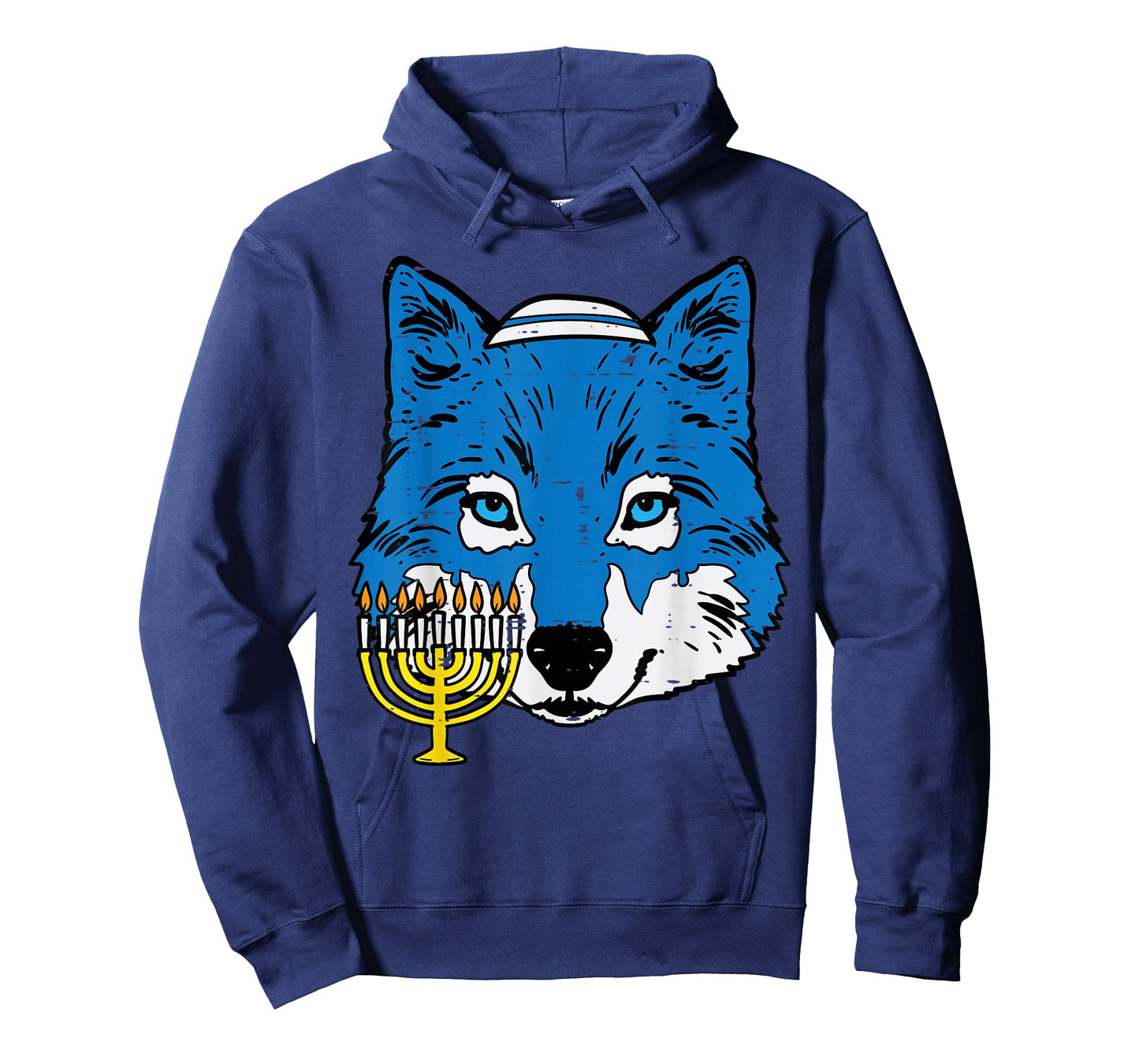 Hanukkah Wolf Chanukah Jewish Men Women Kids Boys Girls T-Shirt
