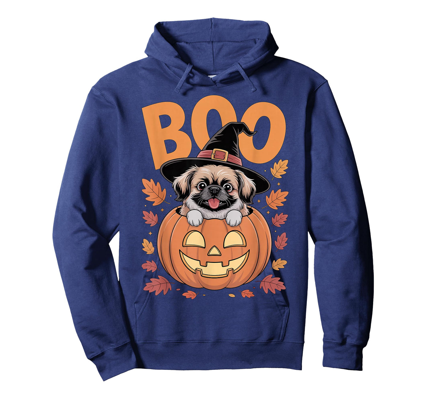 Peke Costume on Pumpkin Halloween Pekingese T-Shirt