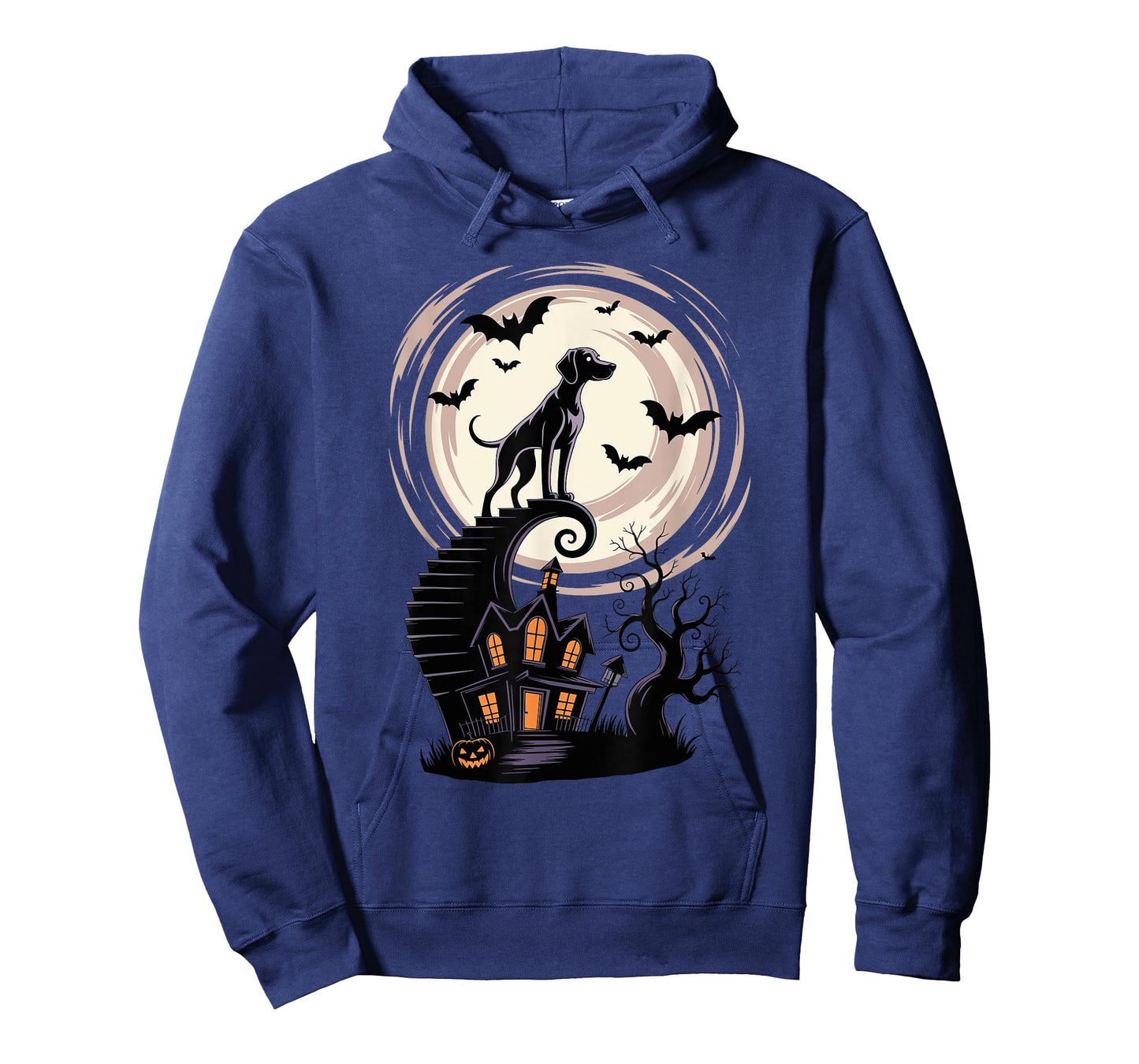 Spooky Halloween Moon Weimaraner Weimaraners T-Shirt