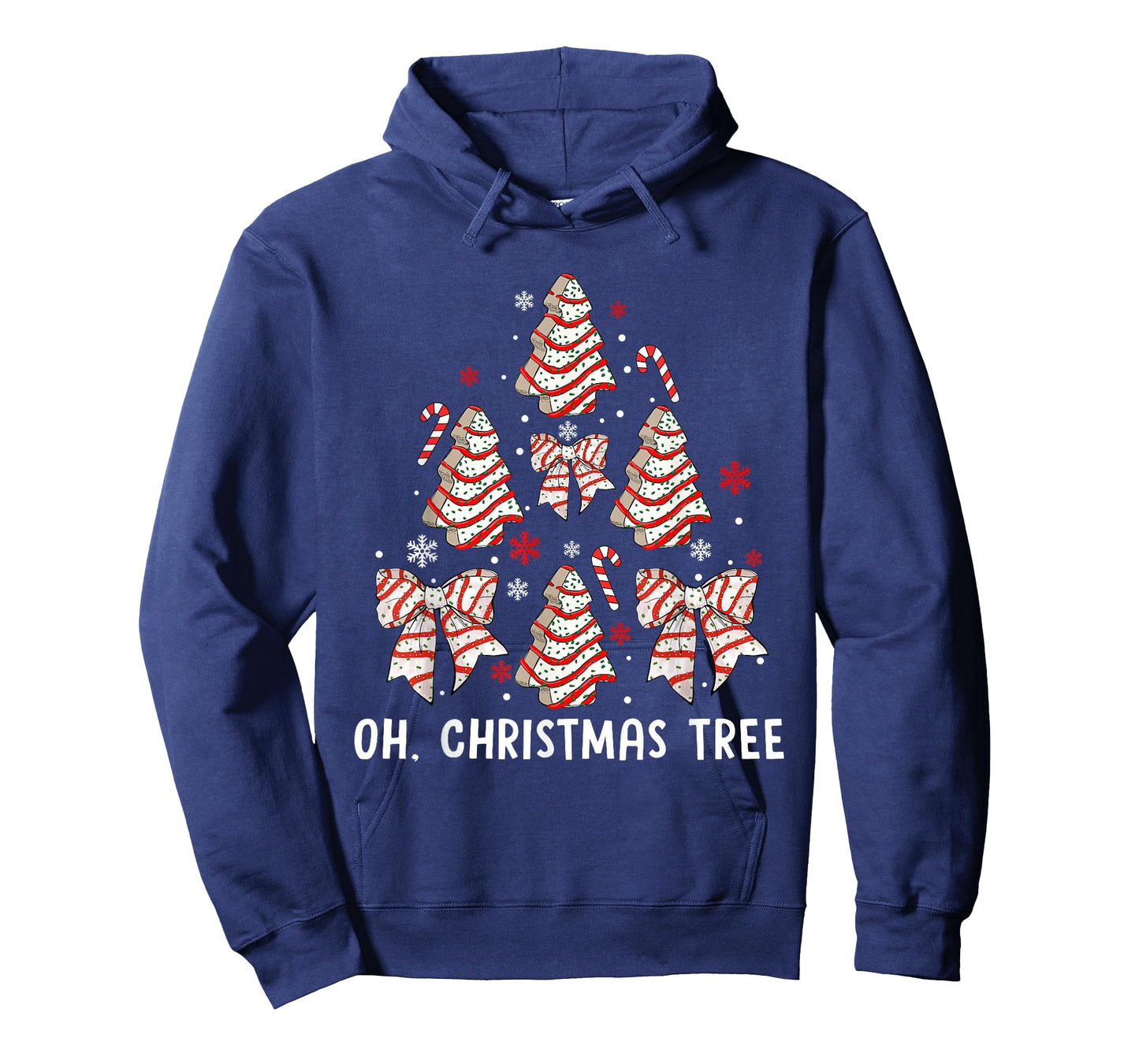 Oh Christmas Tree Cakes Debbie Becky Jen Cake Lovers Xmas T-Shirt