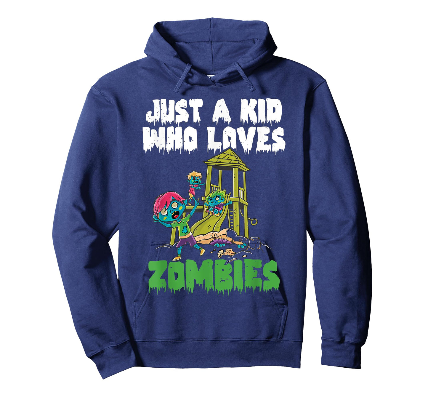 Just A Kid Who Loves Zombies Halloween Zombie Enthusiast T-Shirt