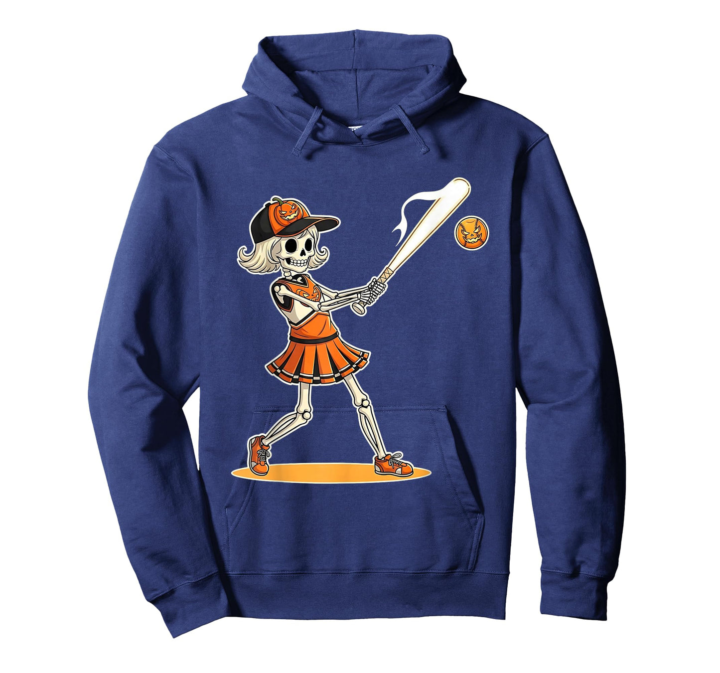 Spooky Softball Skeleton Halloween Sporty Costume Women T-Shirt