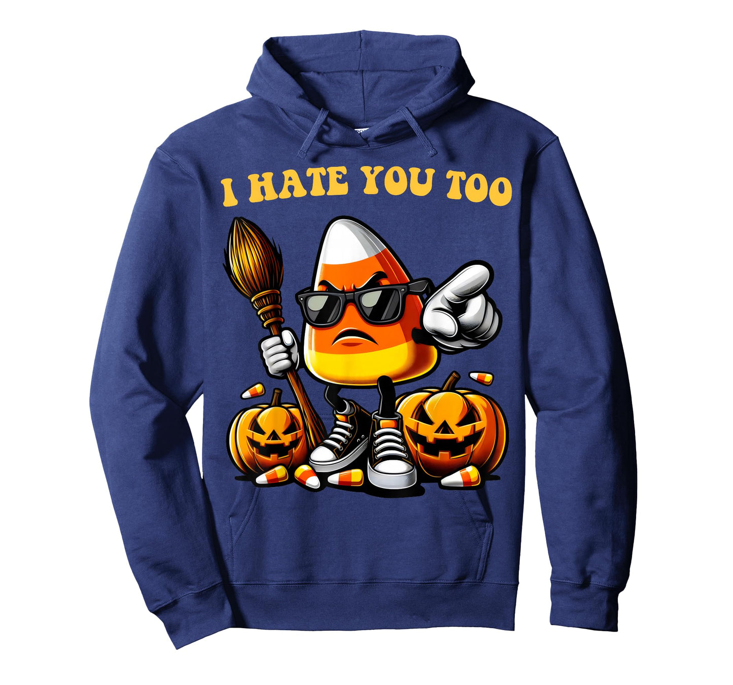 Groovy Team Candy Corn I Hate You Too Funny Halloween Sweets T-Shirt
