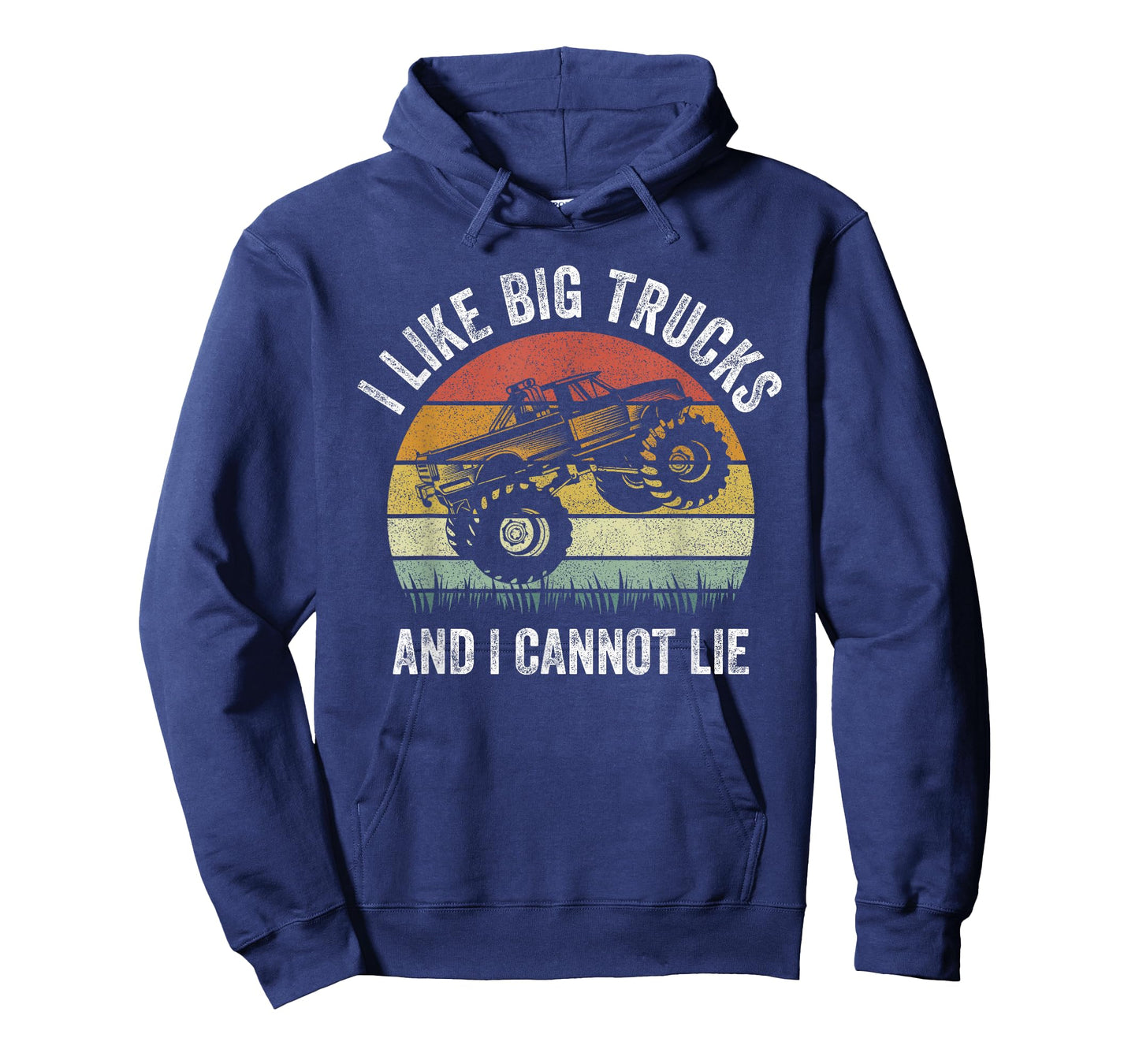 Retro I Like Big Trucks And I Cannot Lie Monstertruck Engine T-Shirt