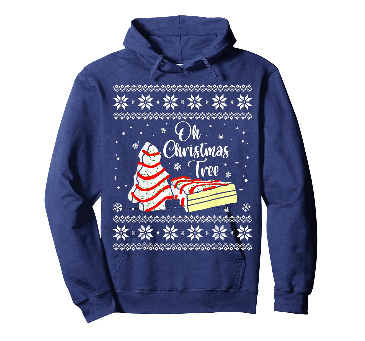 Oh Christmas Tree Cakes Debbie Becky Jen Snack Cake Lovers T-Shirt