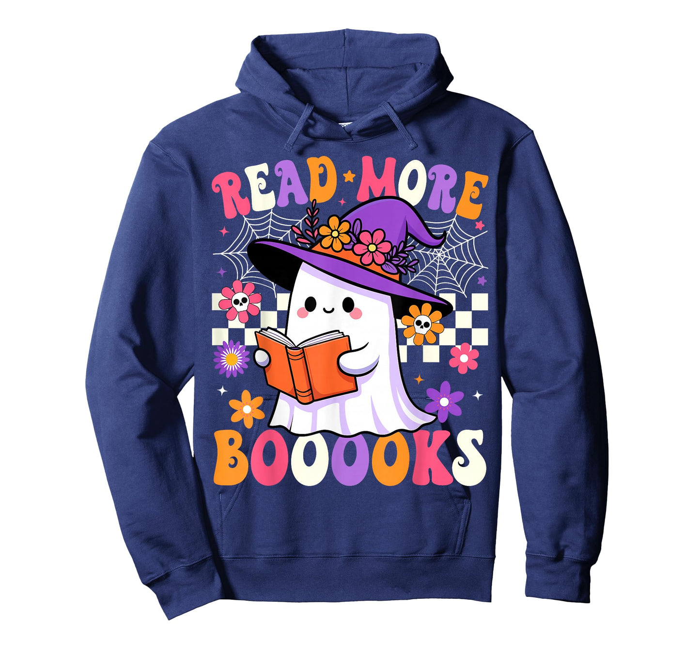 Read More Books Ghost Reading Book Funny Teacher Halloween T-Shirt