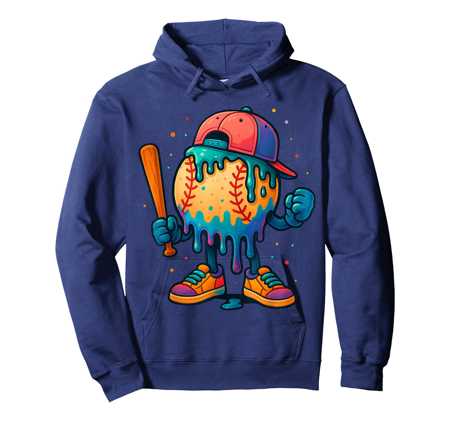 Baseball Drip Ice Cream Drip Sport Player Kids Youth Boys T-Shirt
