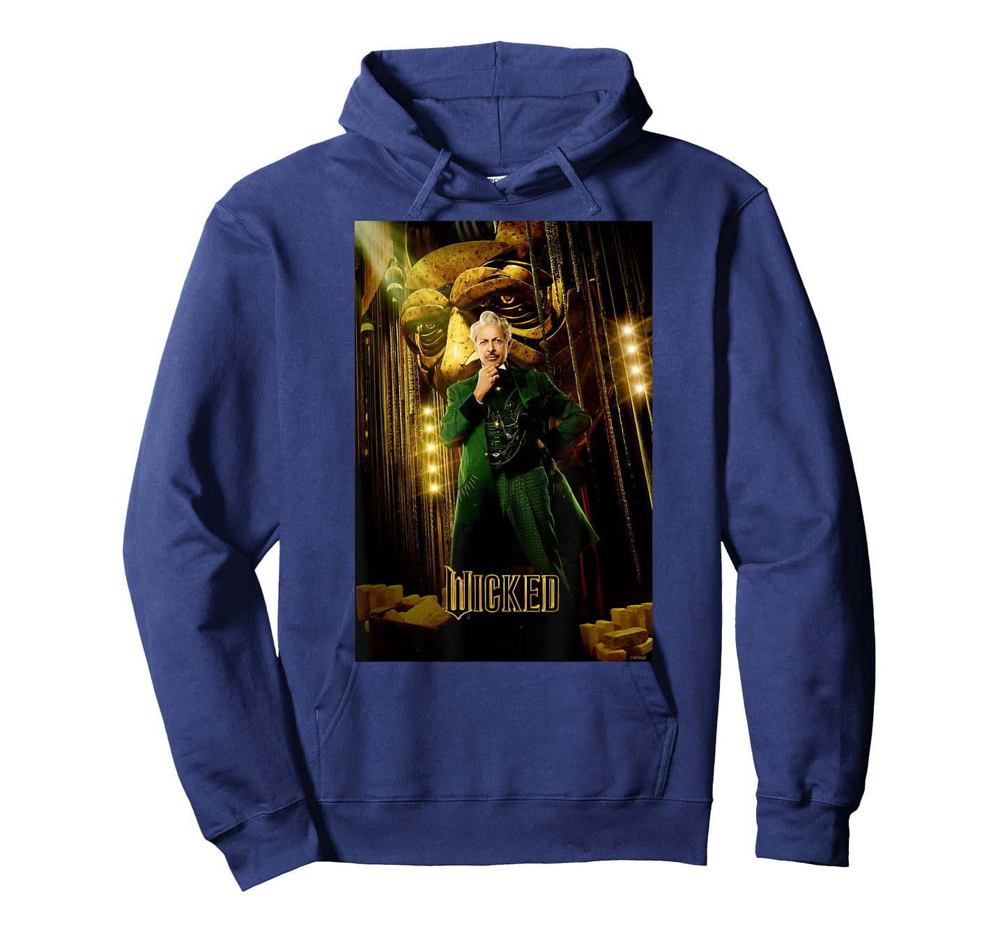 Wicked Unisex-Adult T-Shirt - Wicked Wizard Poster - Black - Small - Short Sleeve - Movie Character T-Shirt