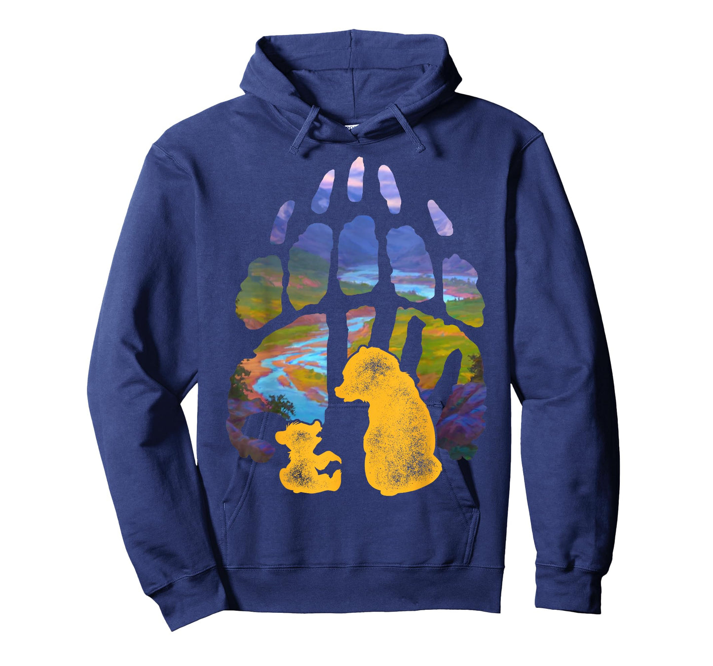 Disney Brother Bear Kenai Koda Paw Silhouette T-Shirt T-Shirt