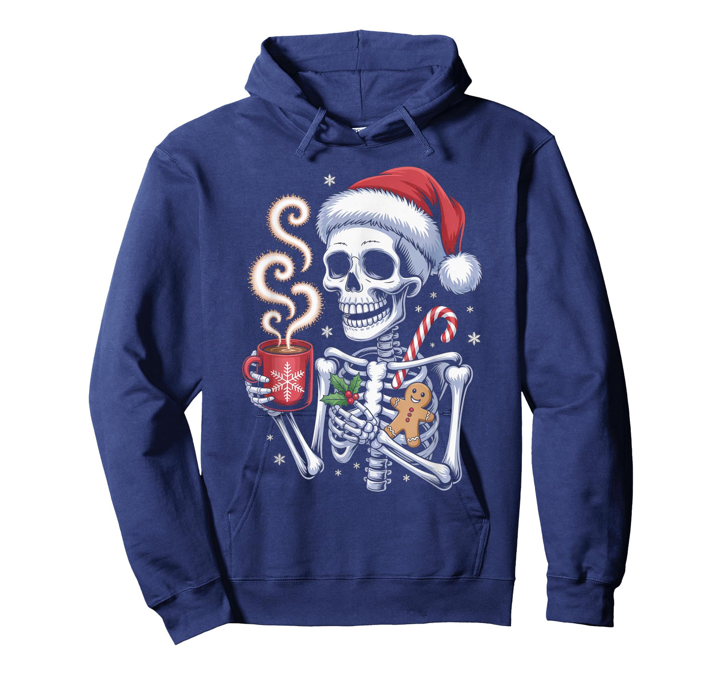 Skeleton Hot Chocolate Spooky Christmas Skeleton T-Shirt