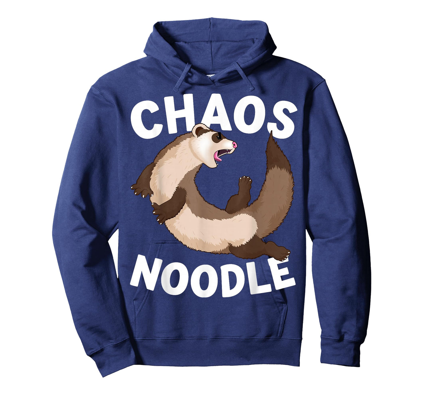 Chaos Noodle Messy Ferret Pun Parody T-Shirt